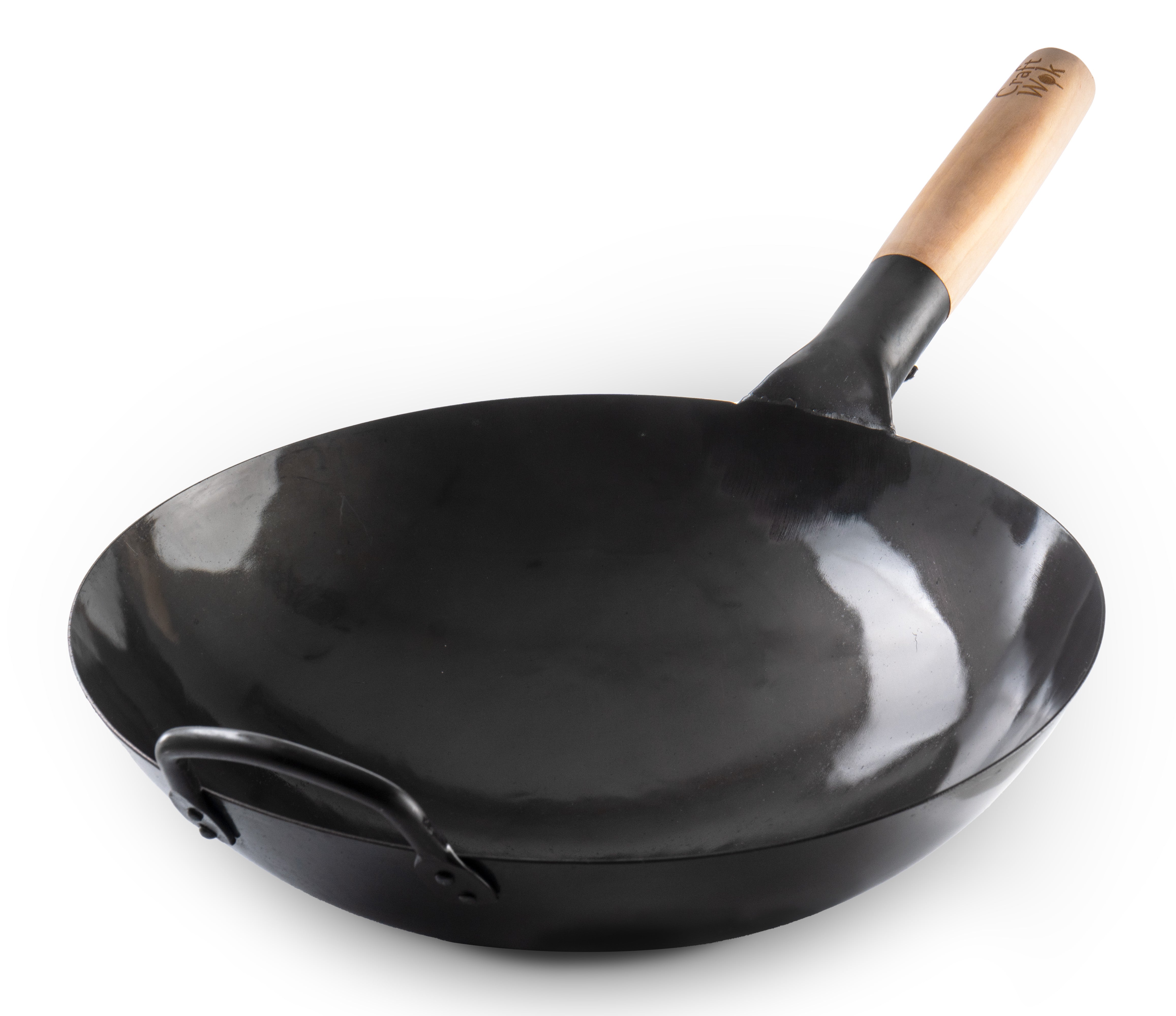 Goodful Pow Wok en acier au carbone martelé avec couvercle, couvercle Goodful Pow Wok en acier au carbone martelé avec couvercle, couvercle